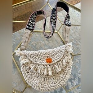 Free People Macrame Crossbody